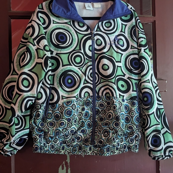 Le Coq Sportif vintage 90s abstract bomber - Picture 8 of 10